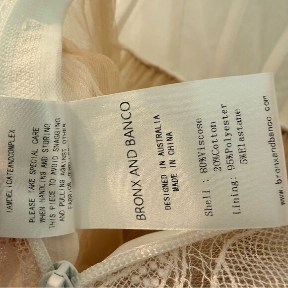 NWOT Maraya Arabella Lace Mini Dress in White
Bronx and Banco - Picture 16 of 16